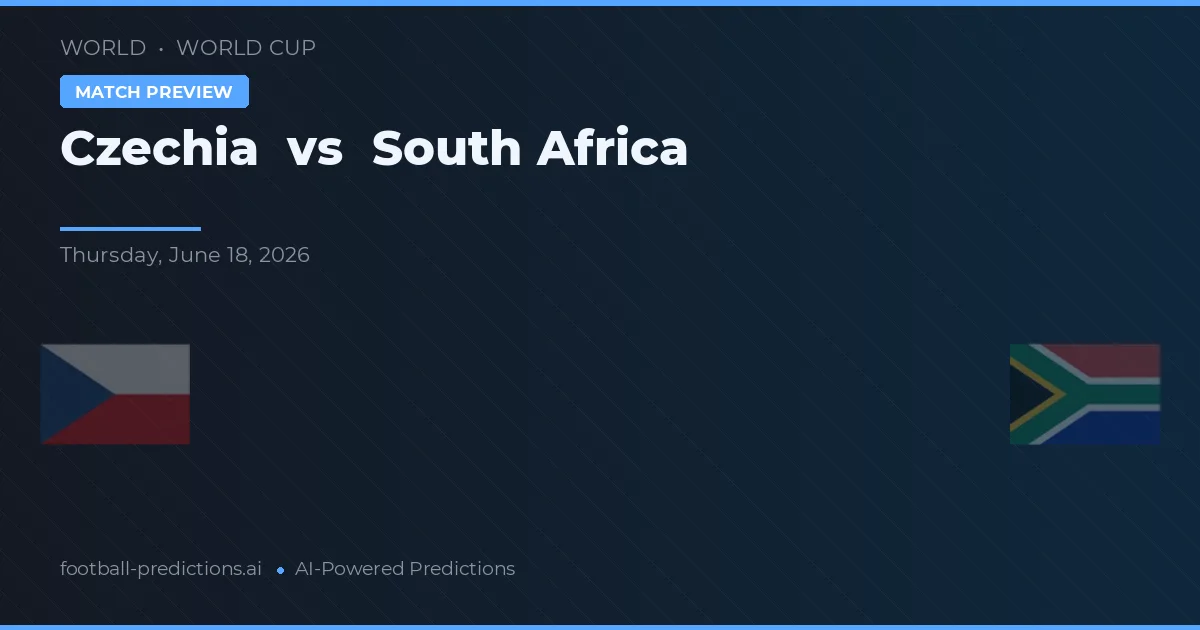 Republica Cehă vs Africa de Sud — pronostic și avancronică meci