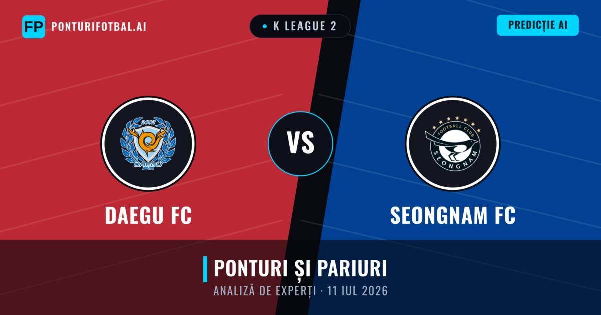 Daegu FC vs Seongnam FC — pronostic și avancronică meci