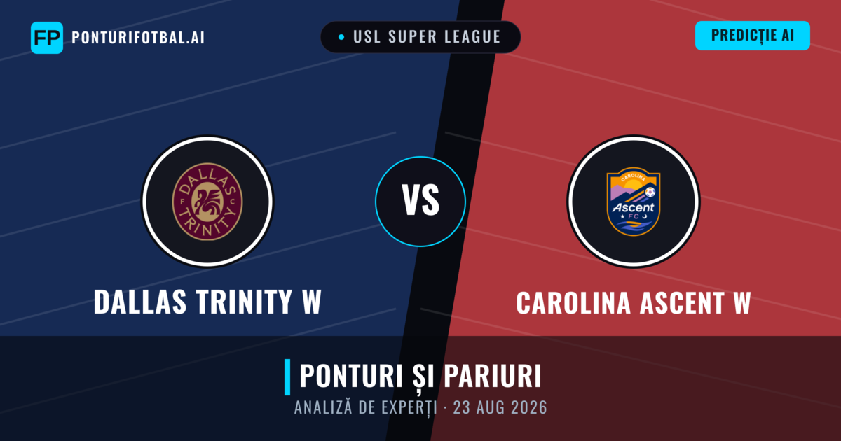 Dallas Trinity W vs Carolina Ascent W — pronostic și avancronică meci