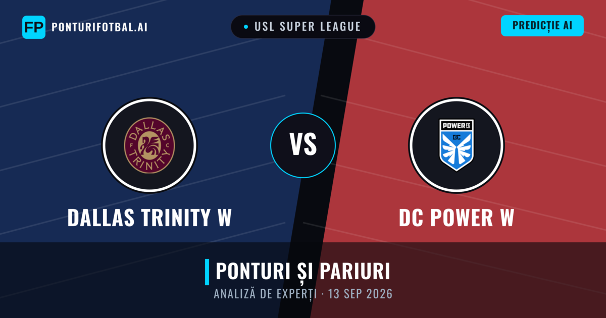 Dallas Trinity W vs DC Power W — pronostic și avancronică meci