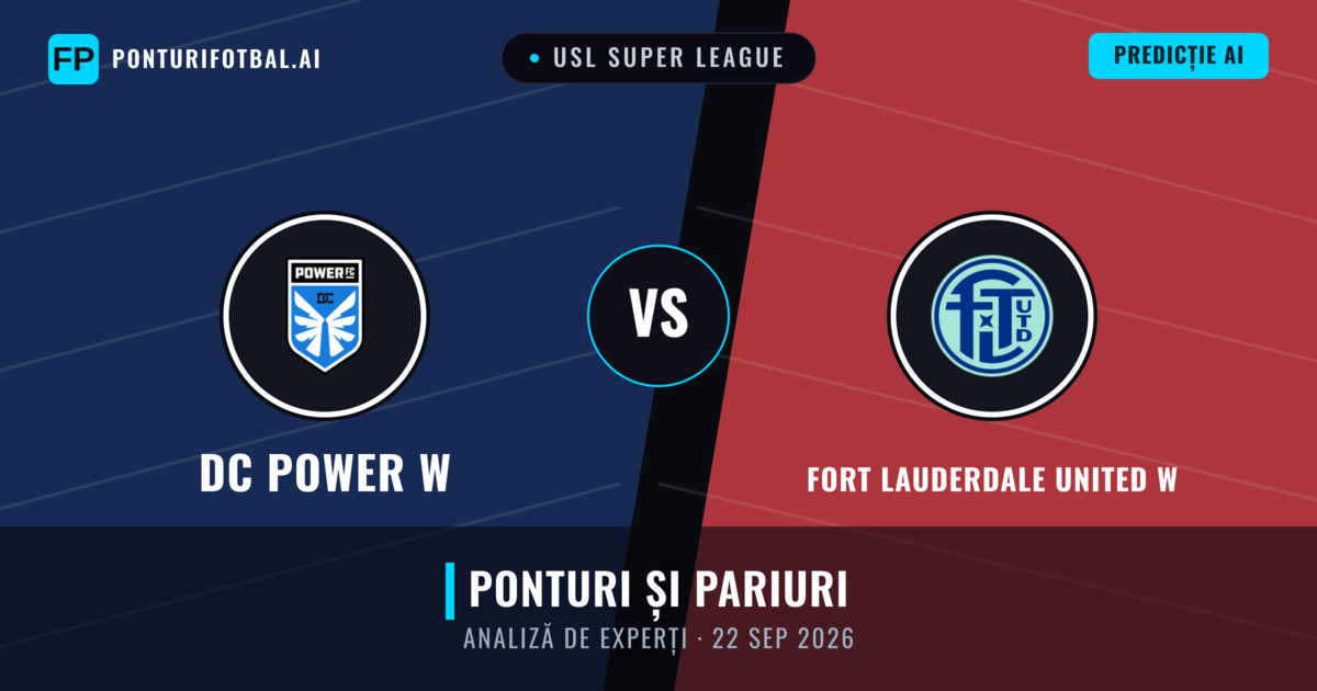 DC Power W vs Fort Lauderdale United W — pronostic și avancronică meci