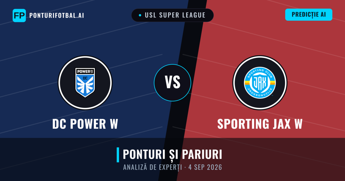 DC Power W vs Sporting JAX W — pronostic și avancronică meci