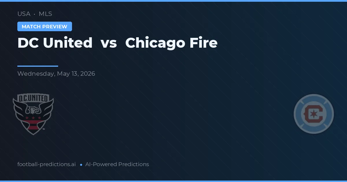 DC United vs Chicago Fire — pronostic și avancronică meci
