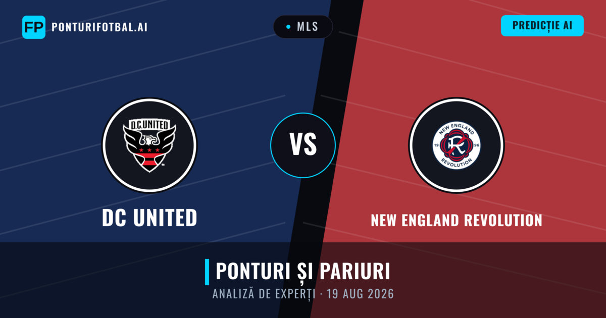 DC United vs New England Revolution — pronostic și avancronică meci