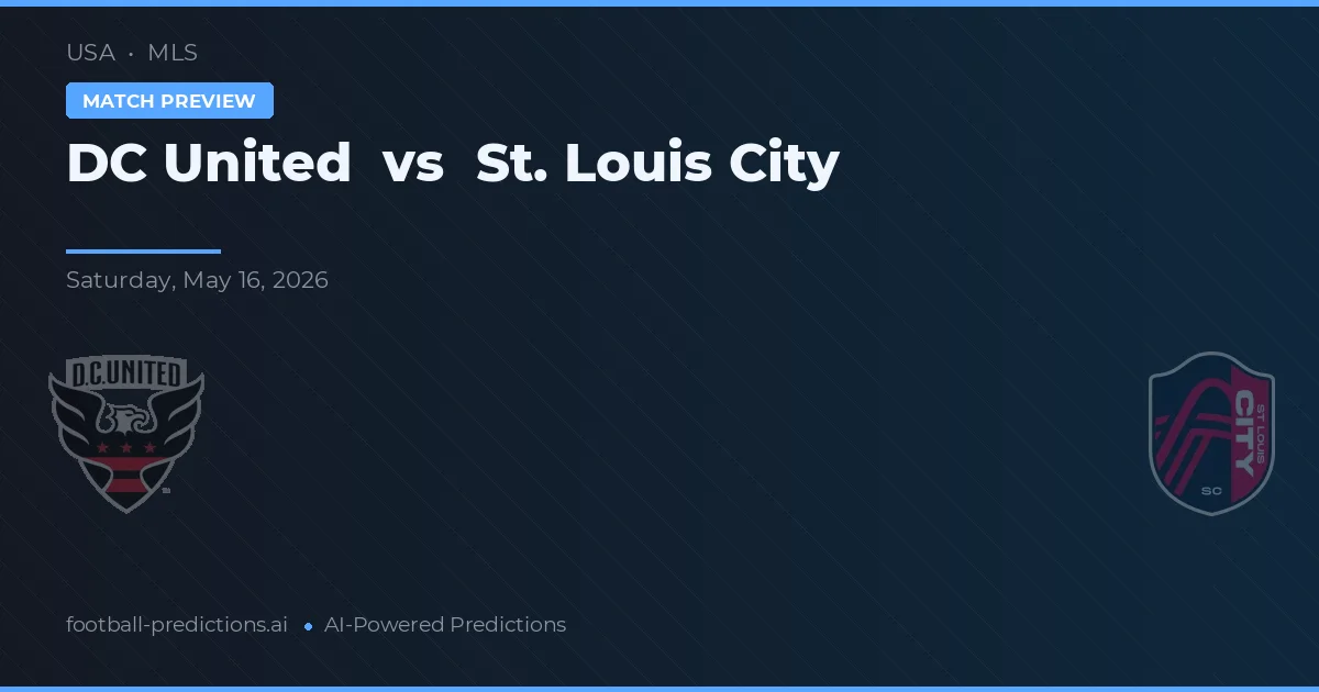 DC United vs St. Louis City — pronostic și avancronică meci
