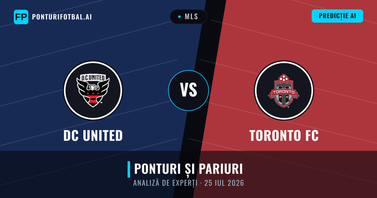 DC United vs Toronto FC — pronostic și avancronică meci