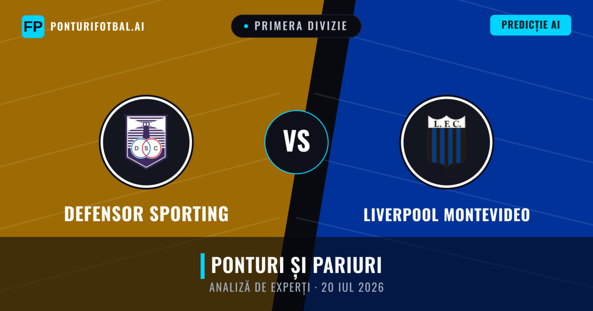 Defensor Sporting vs Liverpool Montevideo — pronostic și avancronică meci