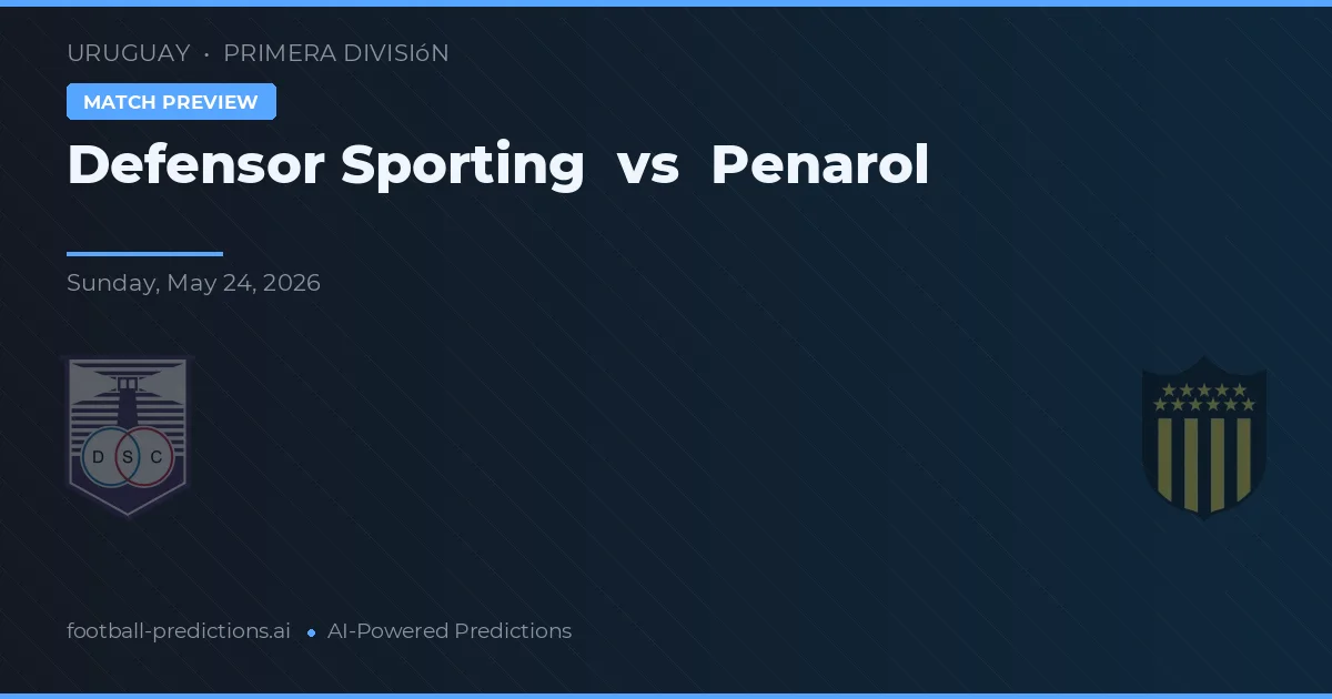 Defensor Sporting vs Penarol — pronostic și avancronică meci