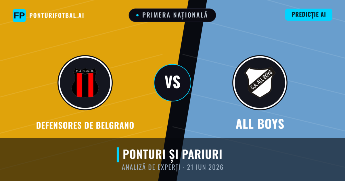 Defensores de Belgrano vs All Boys — pronostic și avancronică meci