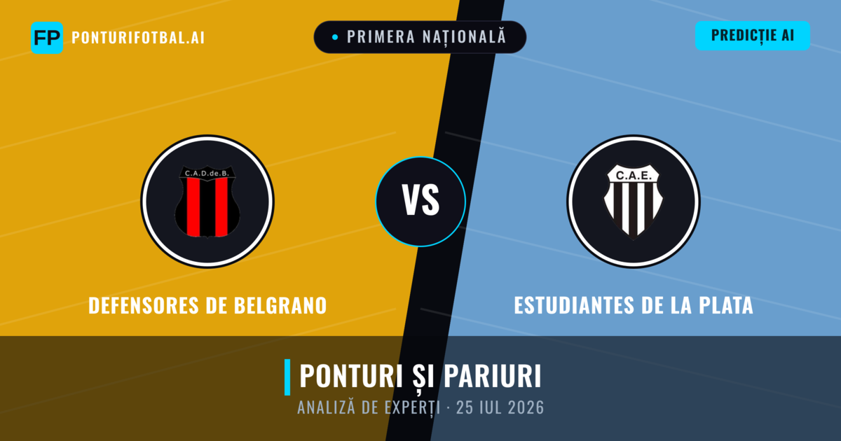Defensores de Belgrano vs Estudiantes de La Plata — pronostic și avancronică meci