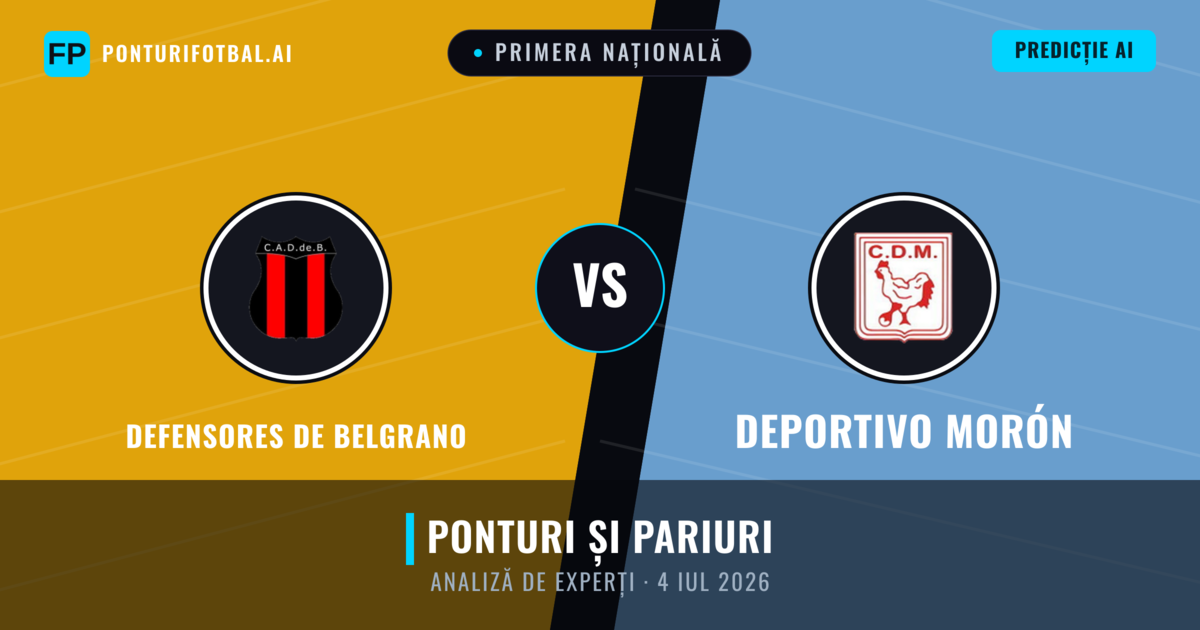 Defensores de Belgrano vs Deportivo Morón — pronostic și avancronică meci