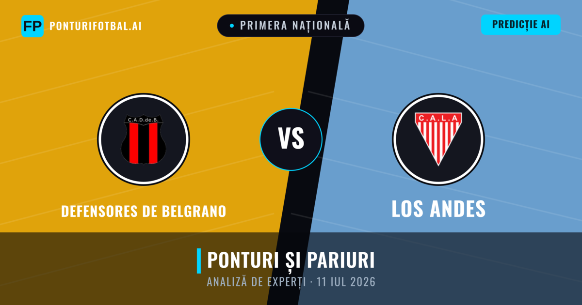 Defensores de Belgrano vs Los Andes — pronostic și avancronică meci