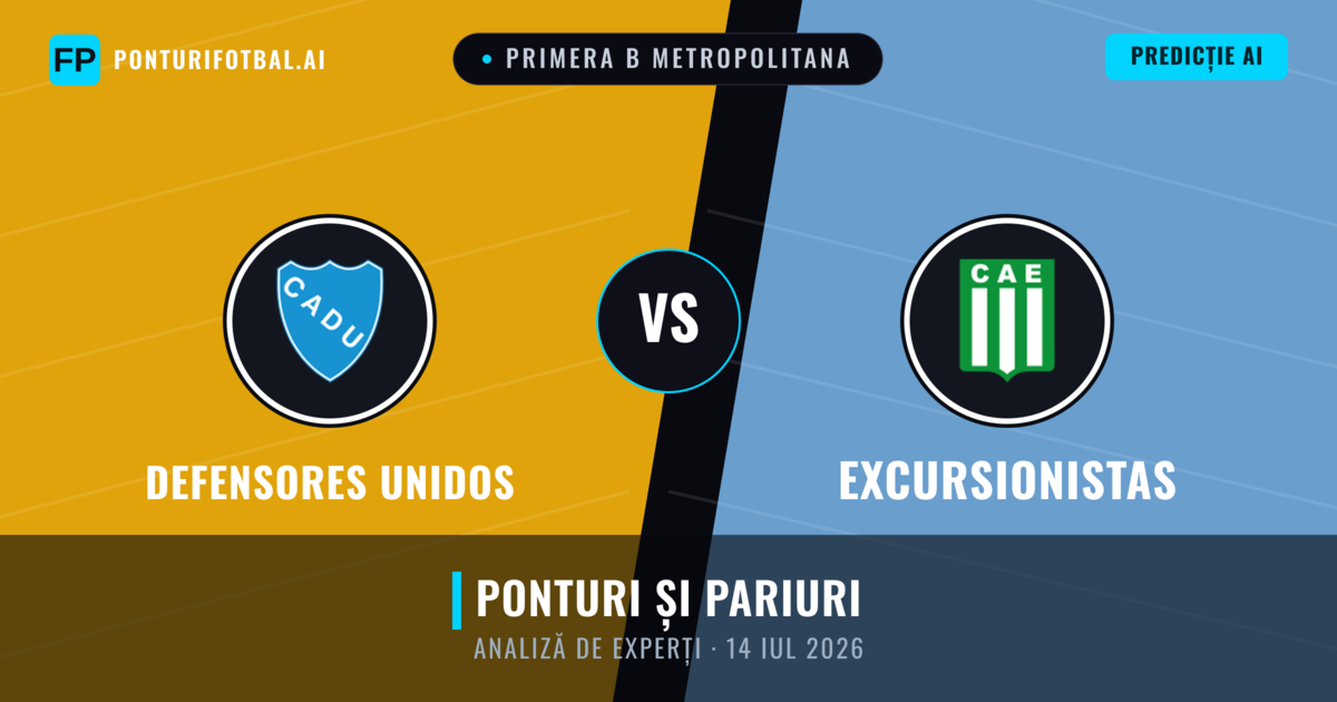 Defensores Unidos vs Excursionistas — pronostic și avancronică meci