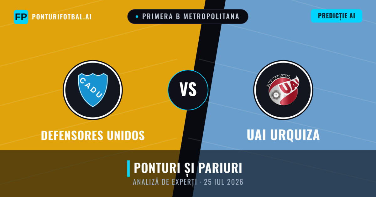 Defensores Unidos vs UAI Urquiza — pronostic și avancronică meci