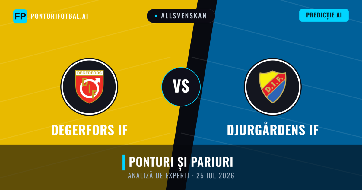 Degerfors IF vs Djurgårdens IF — pronostic și avancronică meci
