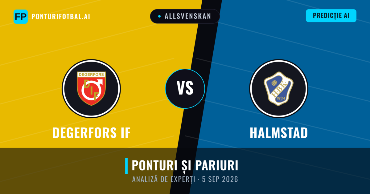 Degerfors IF vs Halmstad — pronostic și avancronică meci