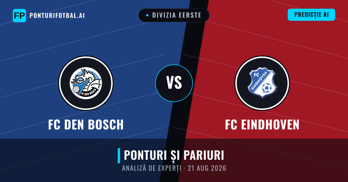 FC Den Bosch vs FC Eindhoven — pronostic și avancronică meci