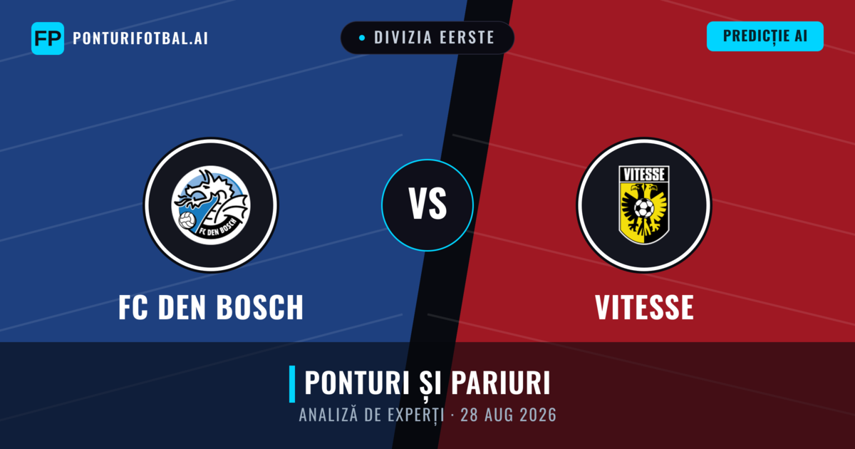 FC Den Bosch vs Vitesse — pronostic și avancronică meci