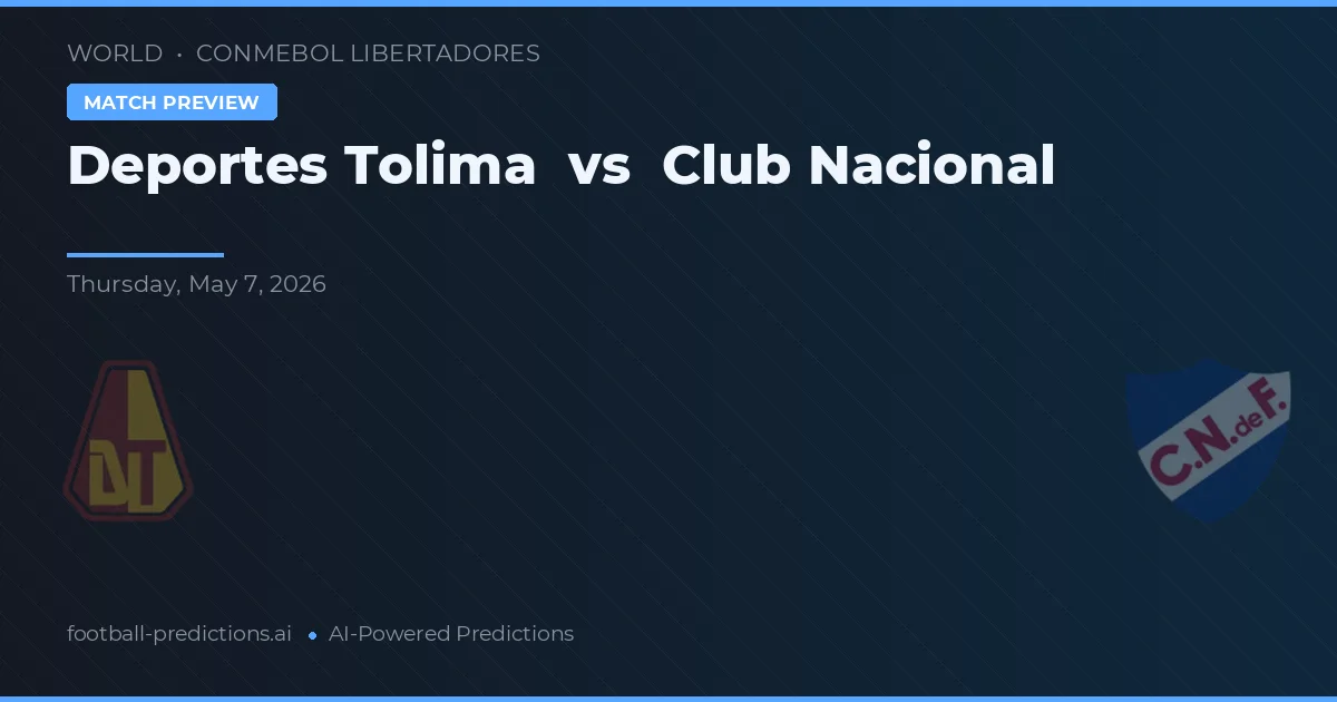 Deportes Tolima vs Club Nacional preview