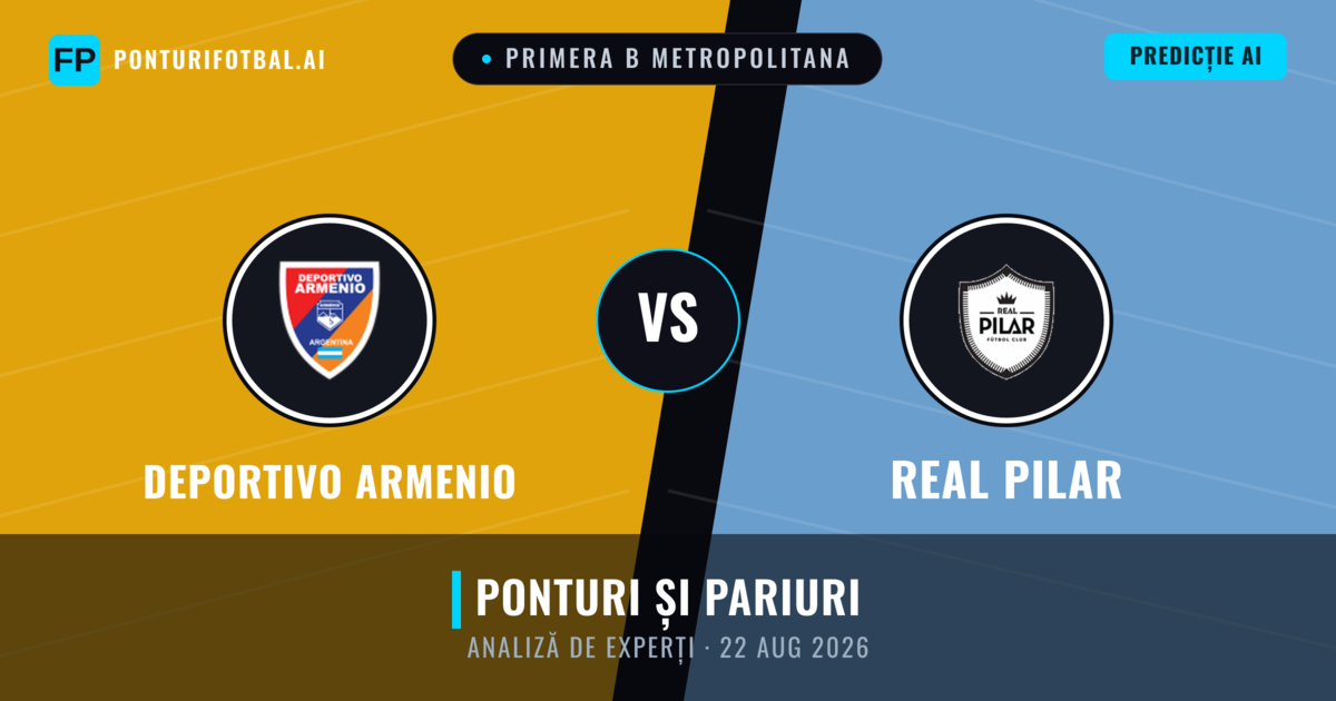 Deportivo Armenio vs Real Pilar — pronostic și avancronică meci