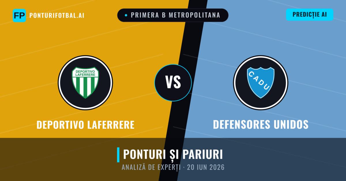 Deportivo Laferrere vs Defensores Unidos — pronostic și avancronică meci
