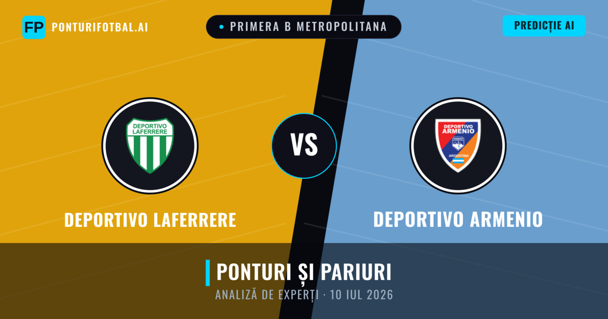 Deportivo Laferrere vs Deportivo Armenio — pronostic și avancronică meci