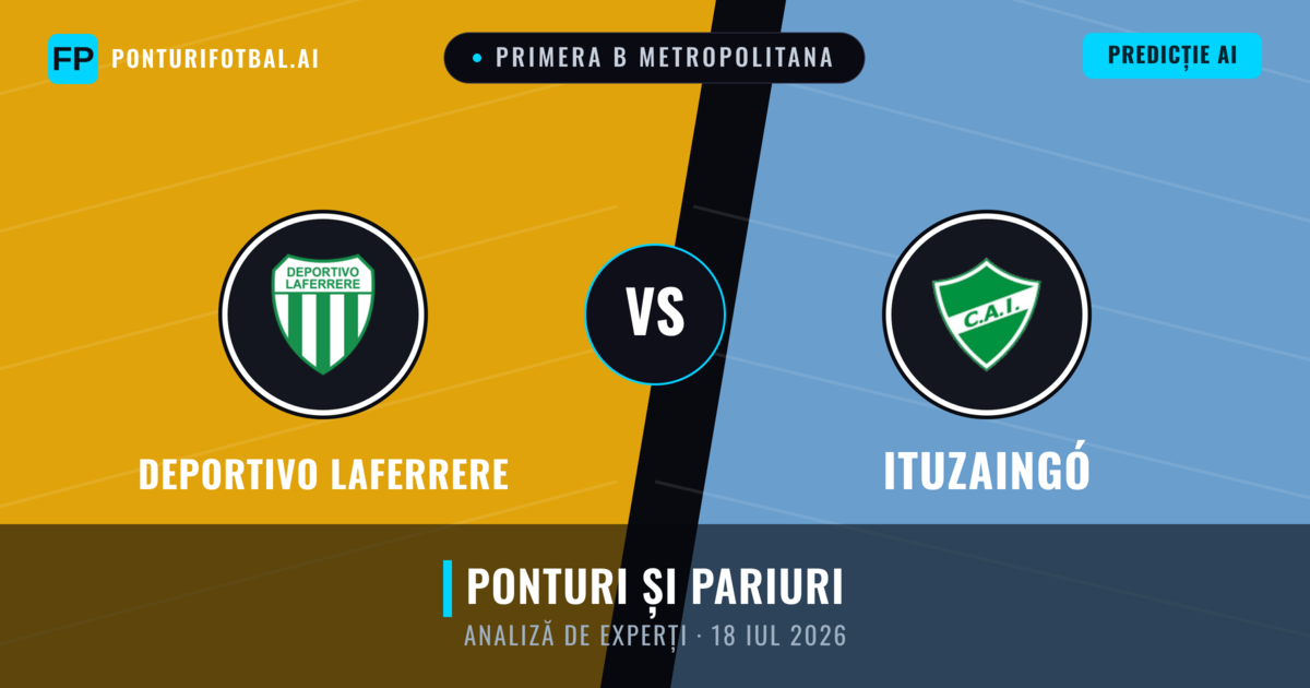 Deportivo Laferrere vs Ituzaingó — pronostic și avancronică meci