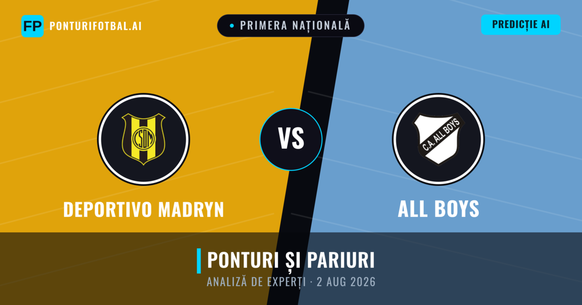 Deportivo Madryn vs All Boys — pronostic și avancronică meci