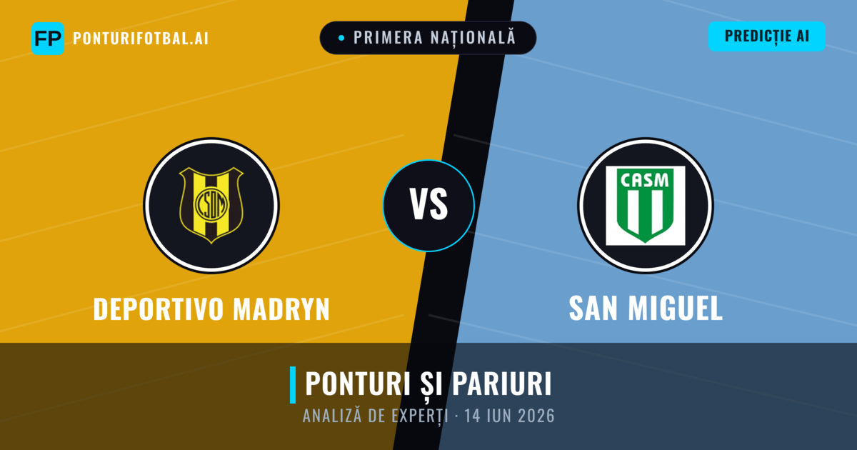 Deportivo Madryn vs San Miguel — pronostic și avancronică meci
