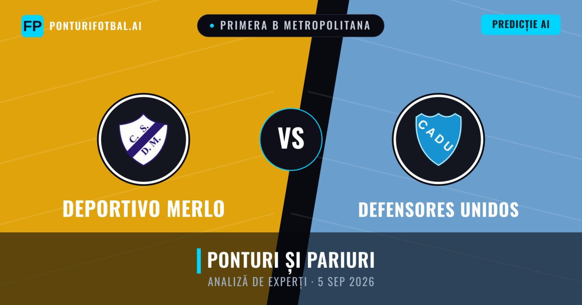 Deportivo Merlo vs Defensores Unidos — pronostic și avancronică meci