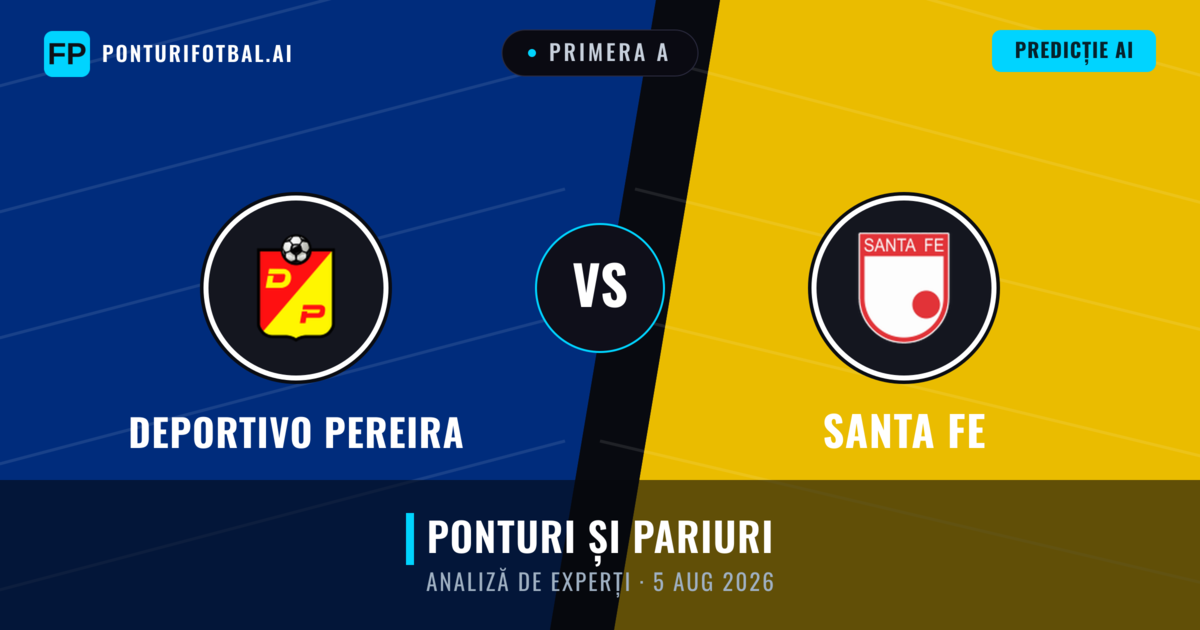 Deportivo Pereira vs Santa Fe — pronostic și avancronică meci