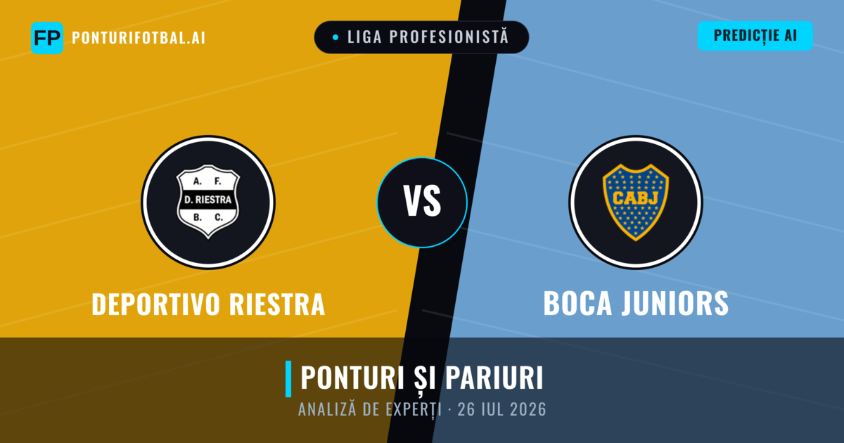 Deportivo Riestra vs Boca Juniors — pronostic și avancronică meci