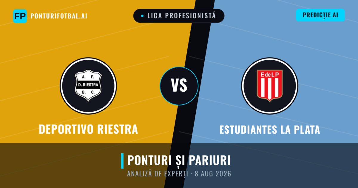 Deportivo Riestra vs Estudiantes La Plata — pronostic și avancronică meci