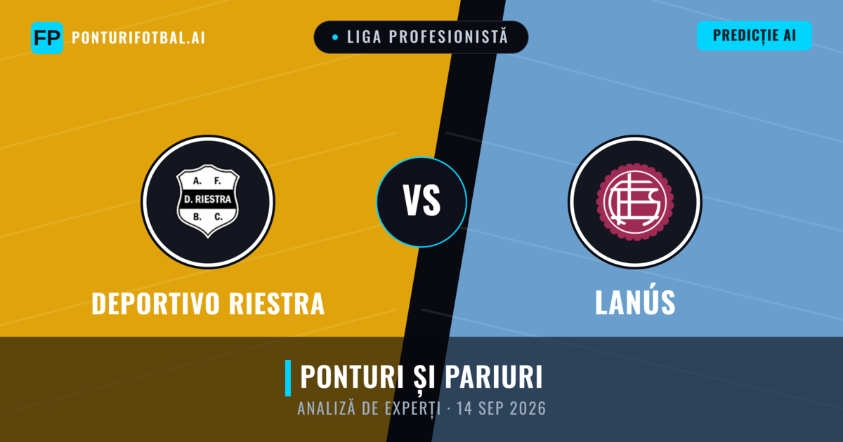Deportivo Riestra vs Lanús — pronostic și avancronică meci