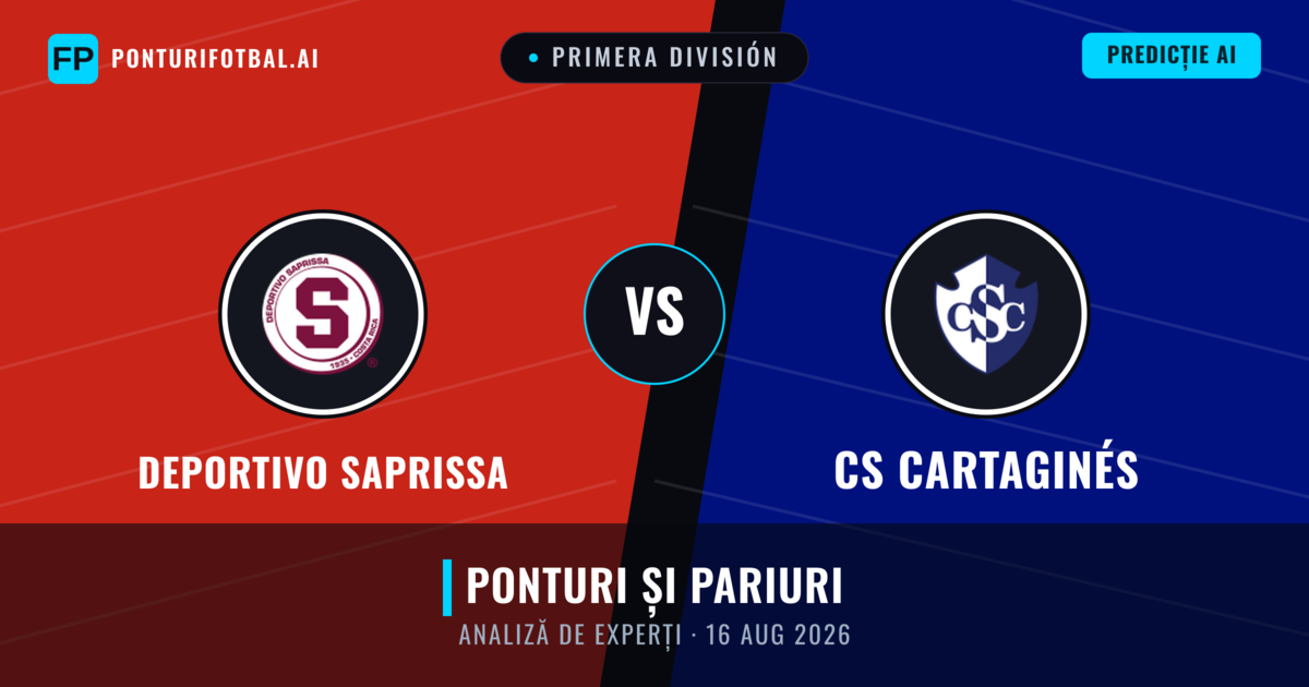 Deportivo Saprissa vs CS Cartaginés — pronostic și avancronică meci
