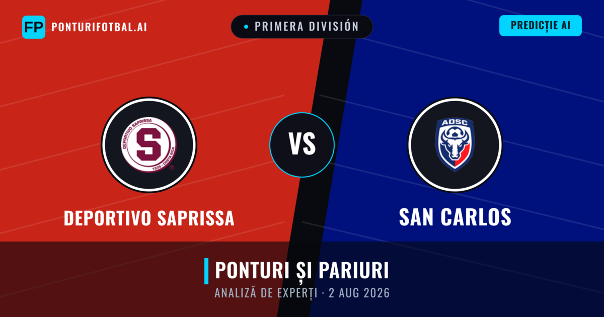 Deportivo Saprissa vs San Carlos — pronostic și avancronică meci