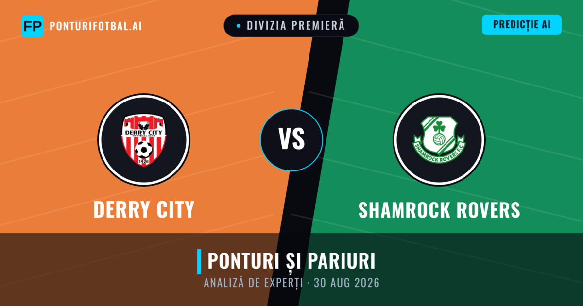 Derry City vs Shamrock Rovers — pronostic și avancronică meci