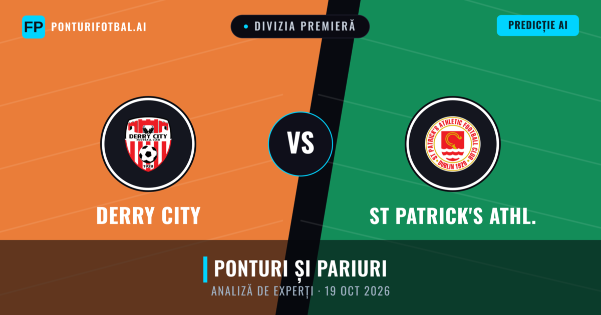 Derry City vs St Patrick's Athl. — pronostic și avancronică meci
