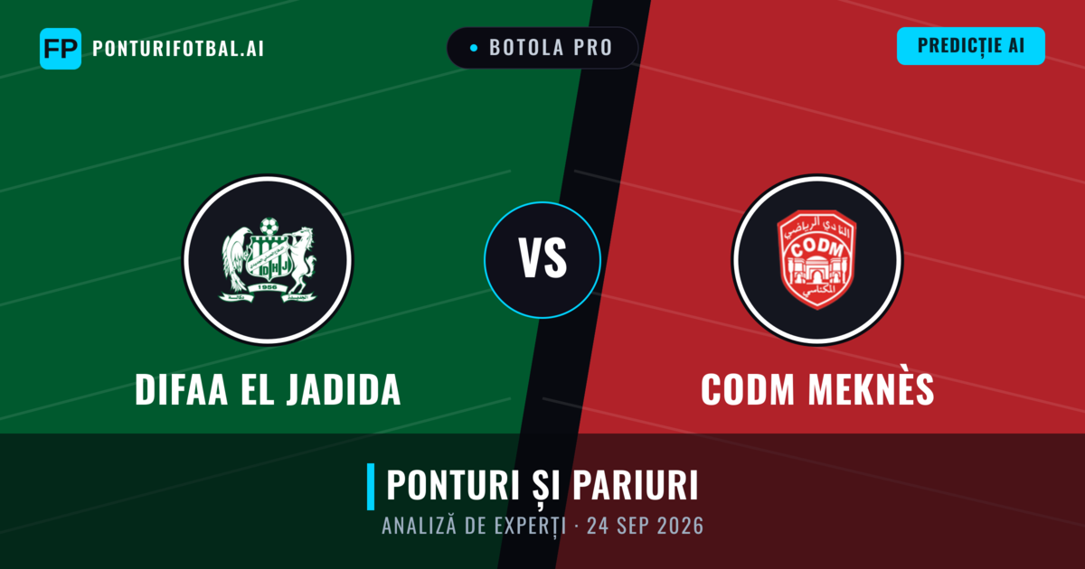 Difaa EL Jadida vs CODM Meknès — pronostic și avancronică meci