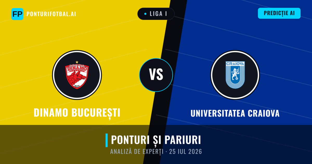 Dinamo București vs Universitatea Craiova — pronostic și avancronică meci