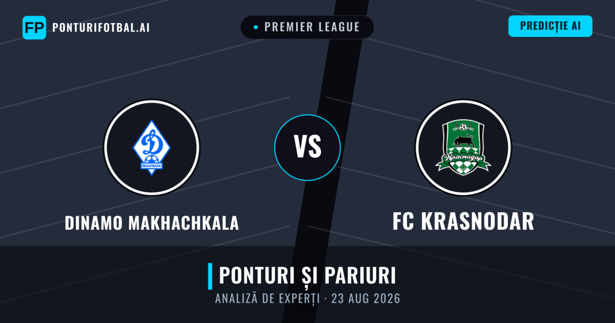 Dinamo Makhachkala vs FC Krasnodar — pronostic și avancronică meci