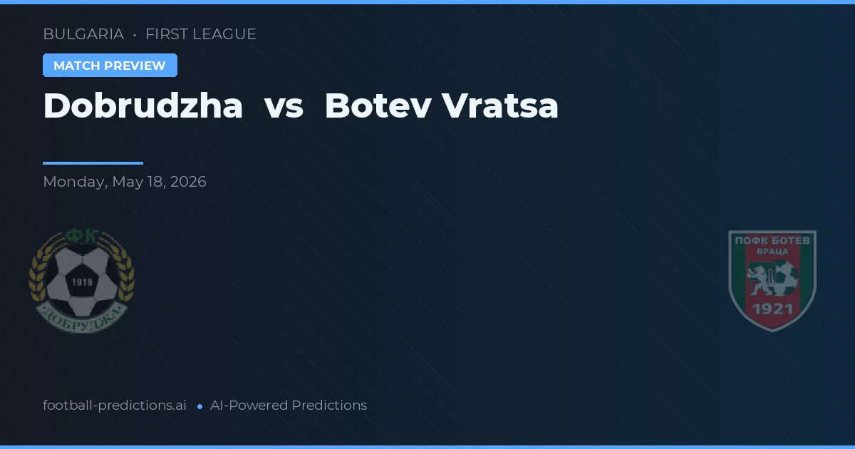 Dobrudzha vs Botev Vratsa — pronostic și avancronică meci