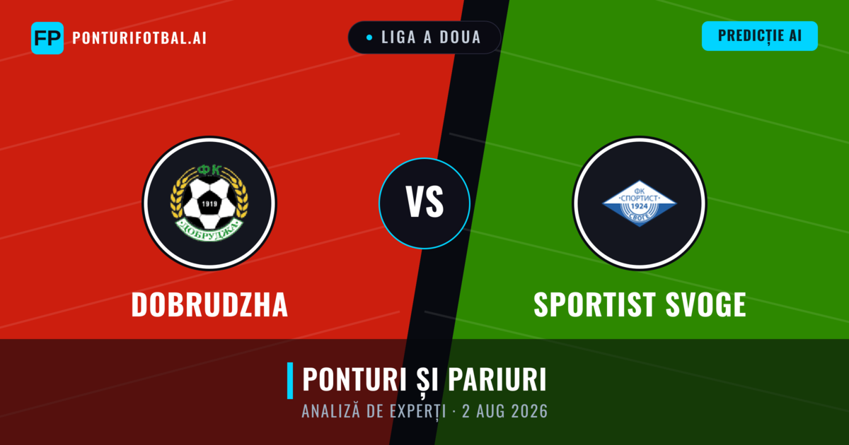 Dobrudzha vs Sportist Svoge — pronostic și avancronică meci