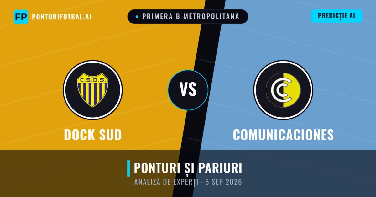 Dock Sud vs Comunicaciones — pronostic și avancronică meci