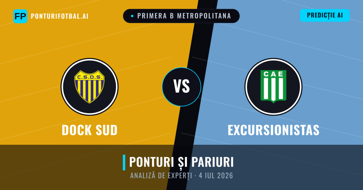 Dock Sud vs Excursionistas — pronostic și avancronică meci