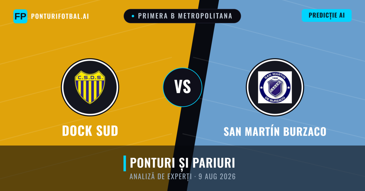 Dock Sud vs San Martín Burzaco — pronostic și avancronică meci