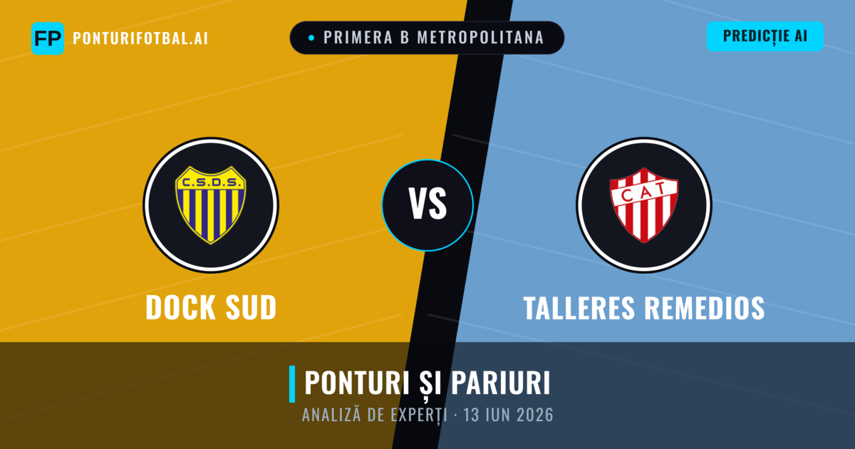 Dock Sud vs Talleres Remedios — pronostic și avancronică meci
