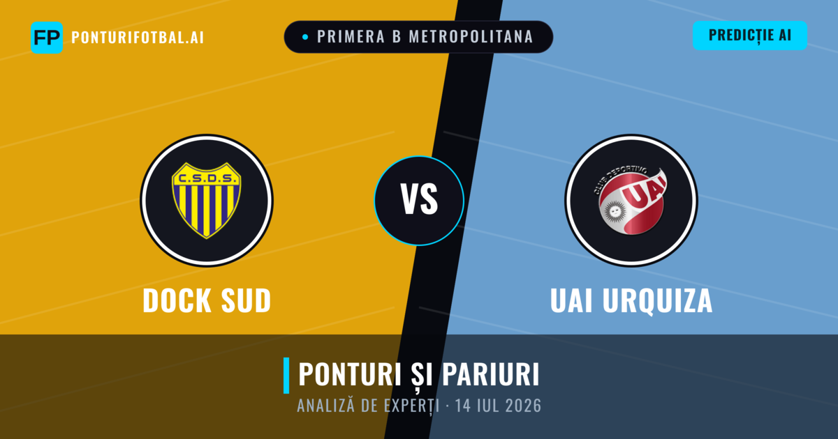 Dock Sud vs UAI Urquiza — pronostic și avancronică meci
