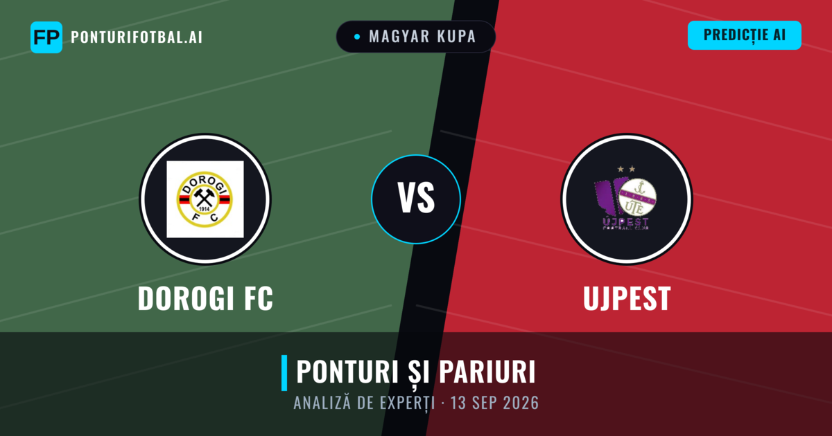 Dorogi FC vs Ujpest — pronostic și avancronică meci
