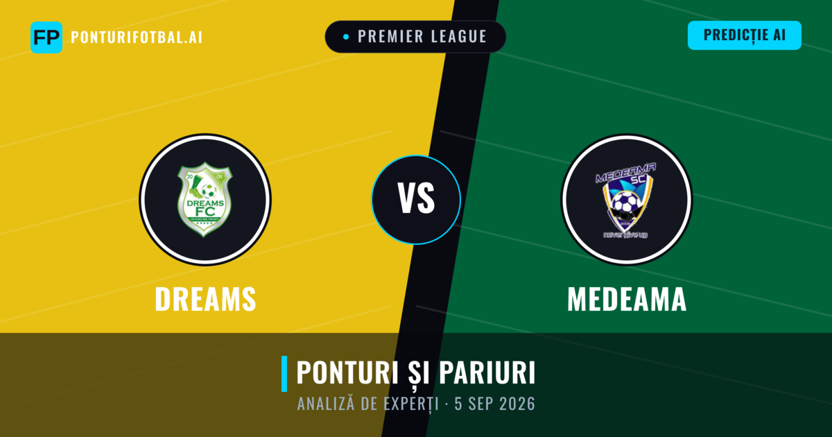 Dreams vs Medeama — pronostic și avancronică meci